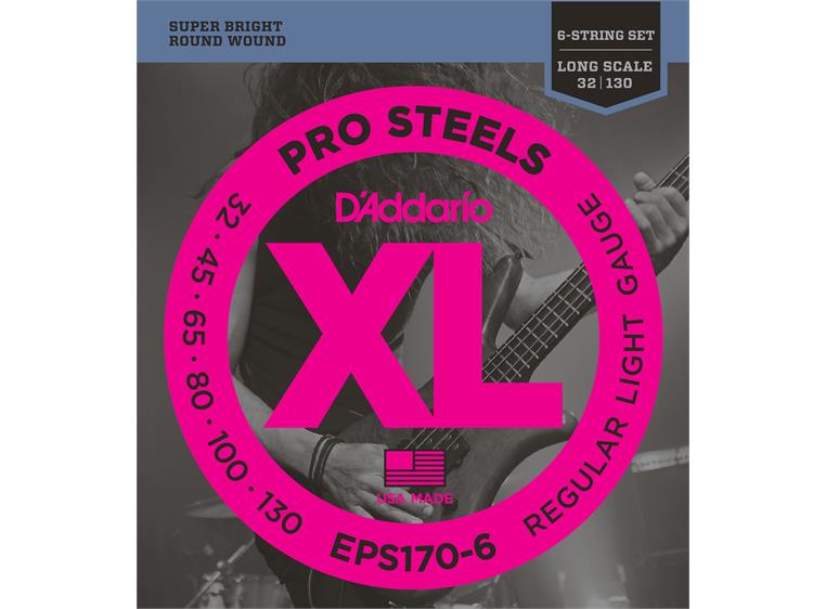 D'Addario EPS170-6 ProSteel El.Bass (030-130)